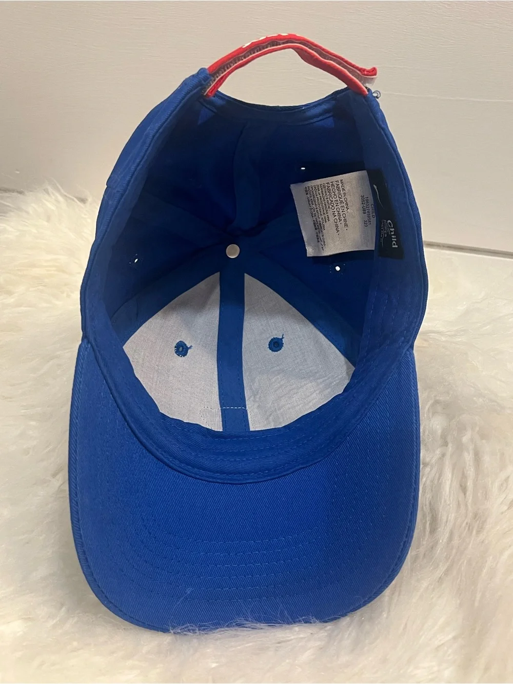 Rare HTF Nike Club Kids Adjustable “Boxy” Shoebox Character Cap Hat - Royal Blue